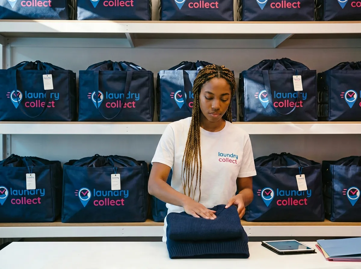 Garment care at LaundryCollect facility — Paris